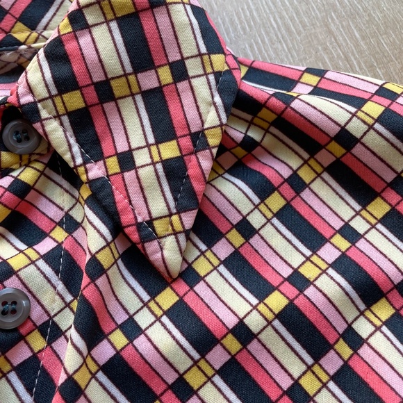 Vintage 70s print top - Picture 3 of 4